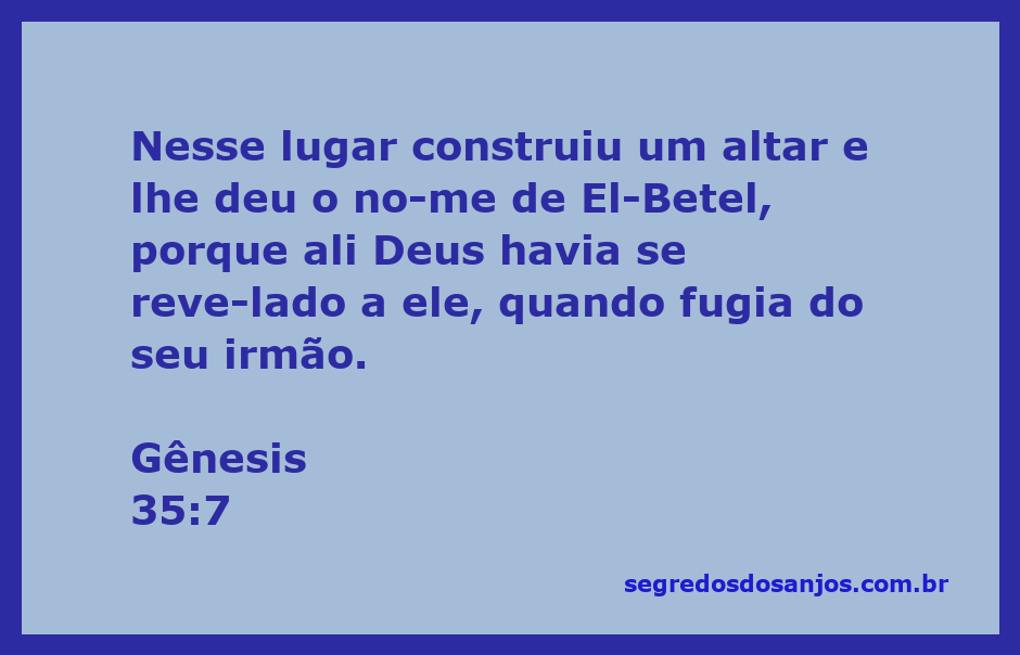 Imagem de um altar construído em um local sagrado, representando a revelação de Deus a Jacó em El-Betel.