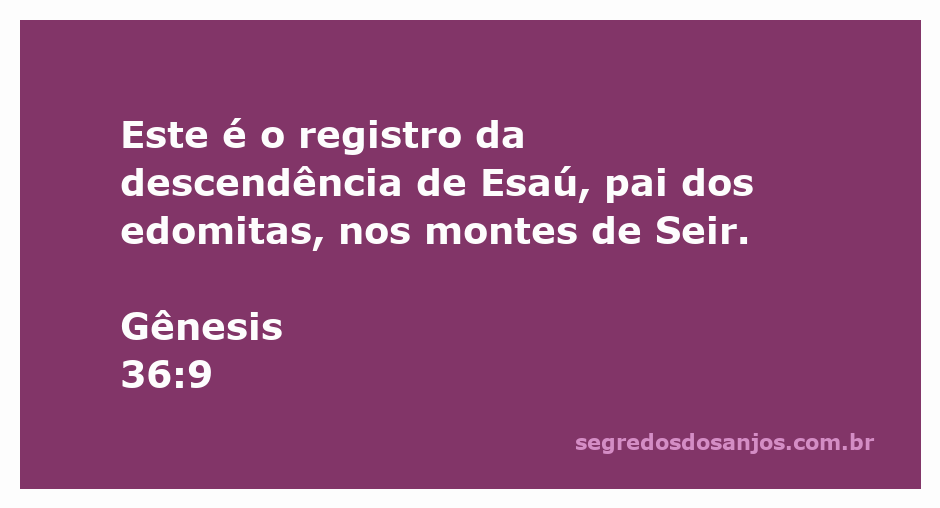 Imagem representativa da descendência de Esaú, destacando os edomitas nos montes de Seir.