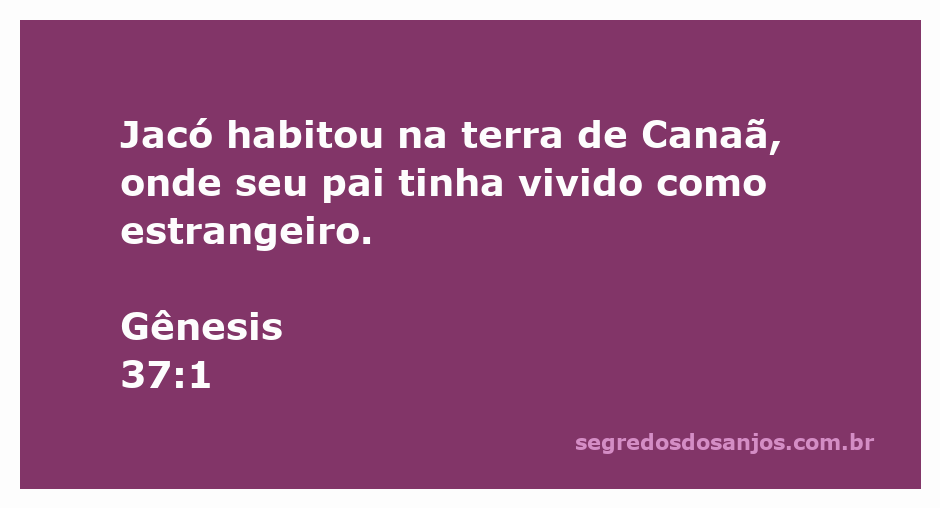 Imagem representando Jacó habitando na terra de Canaã, simbolizando a ancestralidade e a herança da terra prometida.