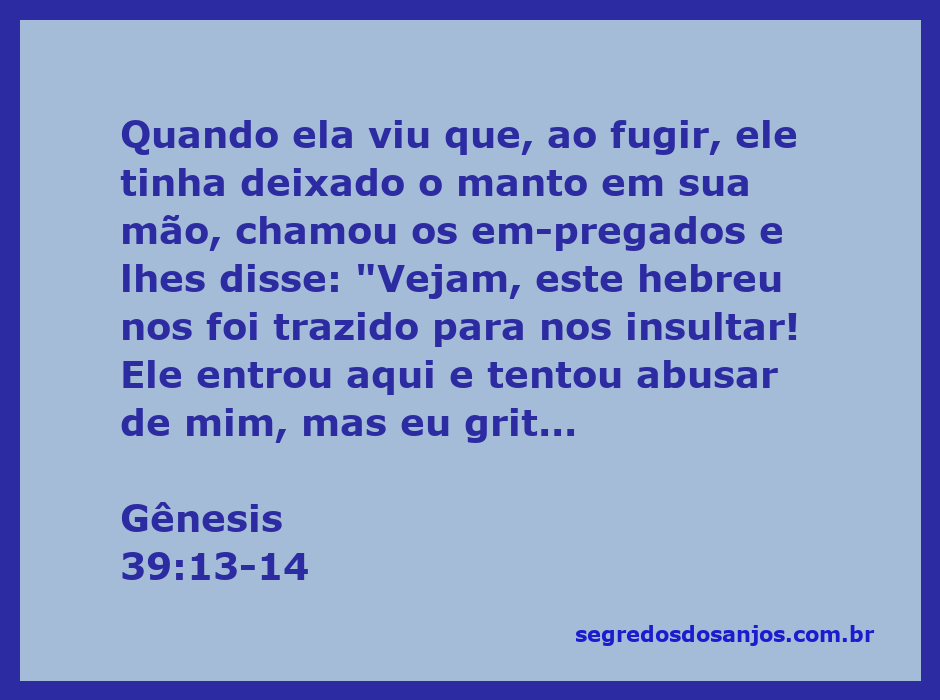 Representação de José fugindo da mulher de Potifar, deixando seu manto para trás.
