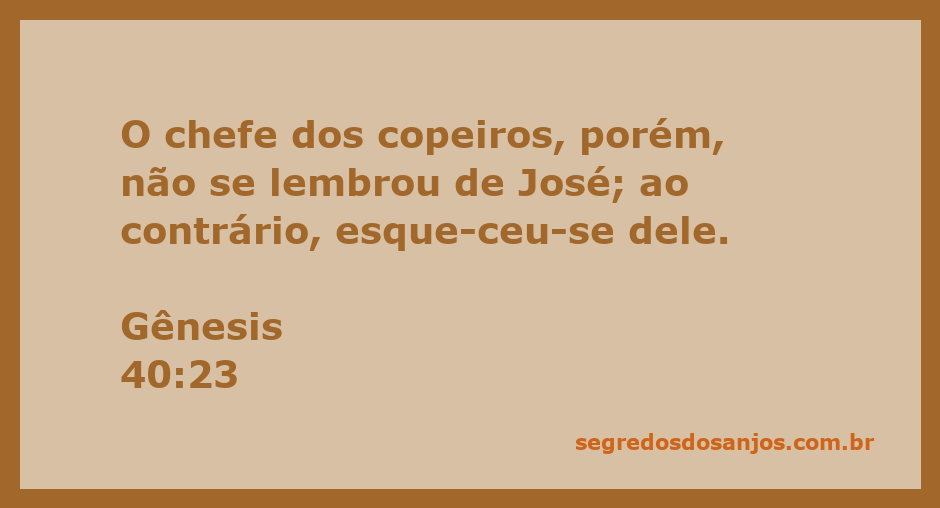 Ilustração de José na prisão, refletindo sobre seu esquecimento pelo chefe dos copeiros.