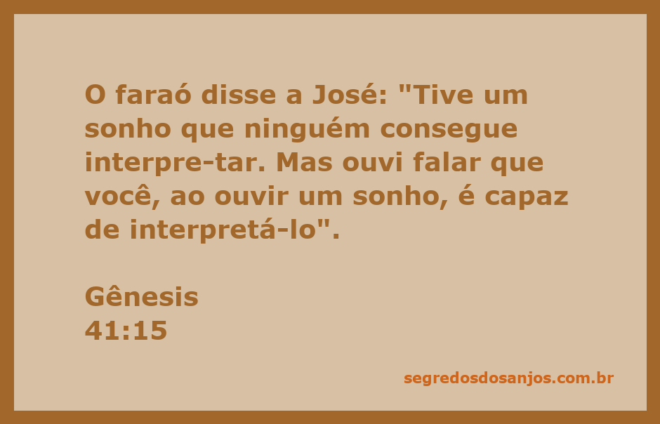 José interpretando o sonho do faraó no Egito, com uma expressão de sabedoria e compreensão.