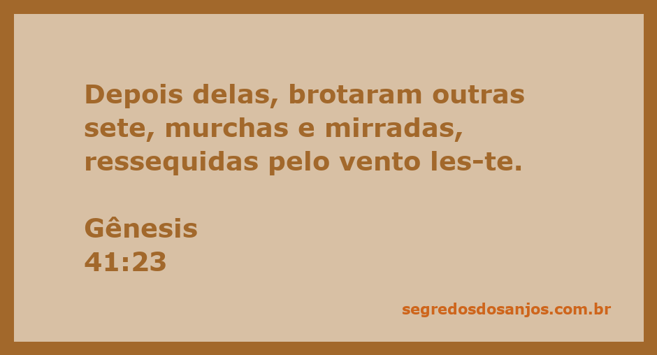 Imagem de espigas de milho murchas e secas em contraste com espigas saudáveis, representando o versículo de Gênesis 41:23.