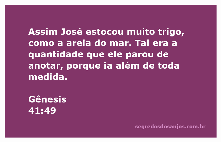 Representação de José estocando trigo em tempos de abundância.