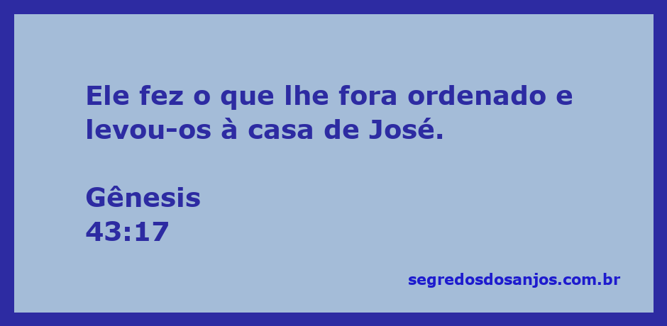 Imagem representativa da passagem bíblica Gênesis 43:17, mostrando a obediência de um mensageiro ao levar os irmãos a José.