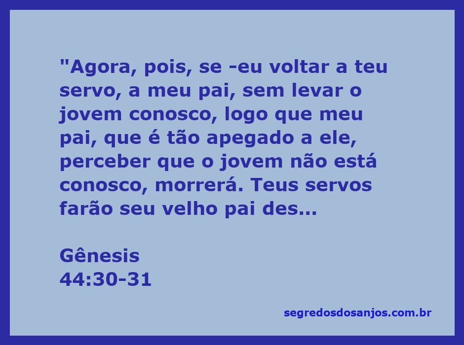 Imagem de um pai preocupado com a ausência de seu filho, representando a dor da perda e a tristeza familiar na passagem de Gênesis 44:30-31.