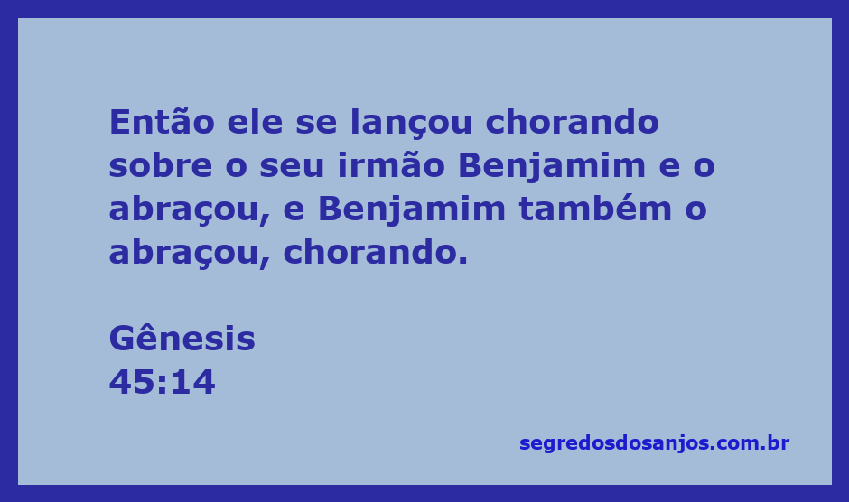 Irmãos se abraçando em um momento emocionado, representando a reconciliação entre José e Benjamim.