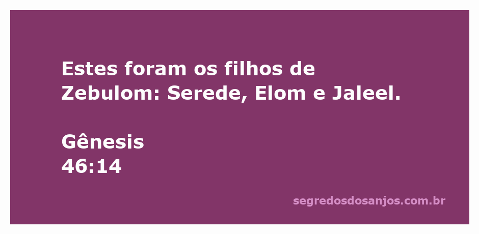 Imagem representativa dos filhos de Zebulom mencionados em Gênesis 46:14: Serede, Elom e Jaleel.