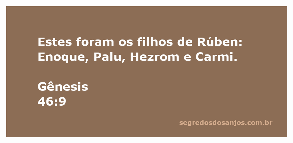Imagem representativa dos filhos de Rúben mencionados em Gênesis 46:9.