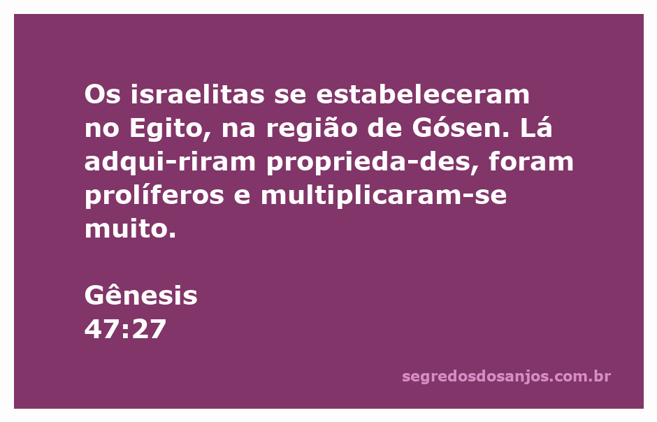 Israelitas se estabelecendo na região de Gósen no Egito, simbolizando prosperidade e crescimento.