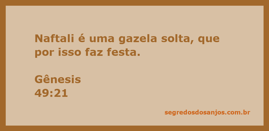 Imagem de uma gazela representando Naftali, simbolizando liberdade e alegria