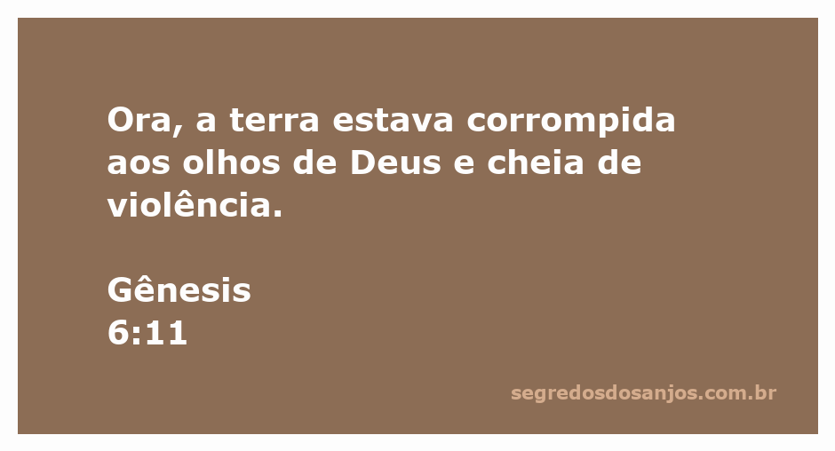 Imagem representativa da corrupção e violência na terra conforme descrito em Gênesis 6:11.