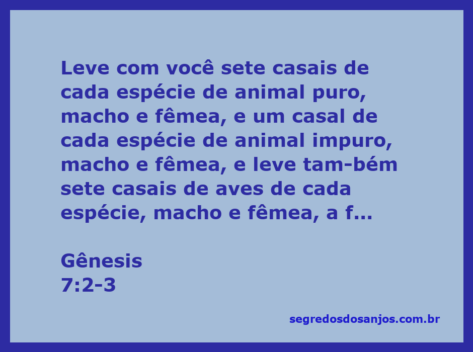 Imagem de Noé reunindo animais puros e impuros para a Arca, conforme Gênesis 7:2-3.