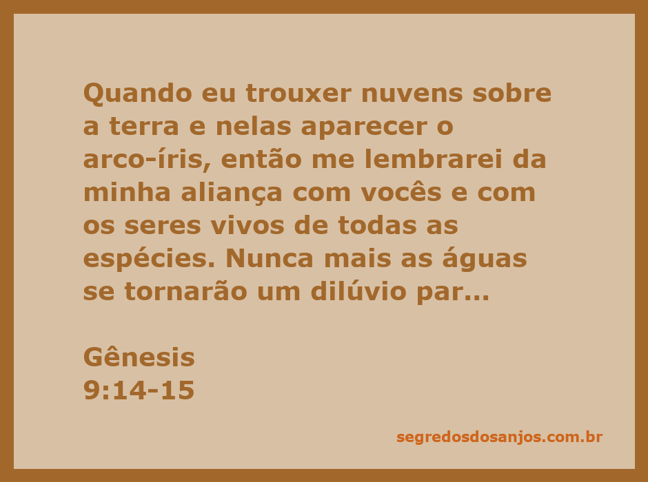 Imagem de um arco-íris brilhante no céu após uma tempestade, simbolizando a aliança de Deus com a humanidade e os seres vivos.
