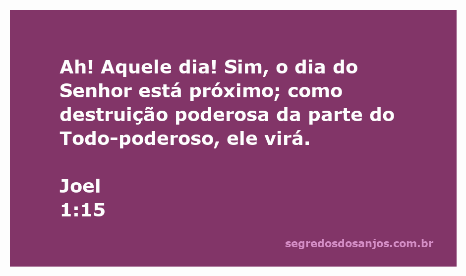 Imagem representativa do Dia do Senhor, simbolizando a destruição poderosa descrita em Joel 1:15.