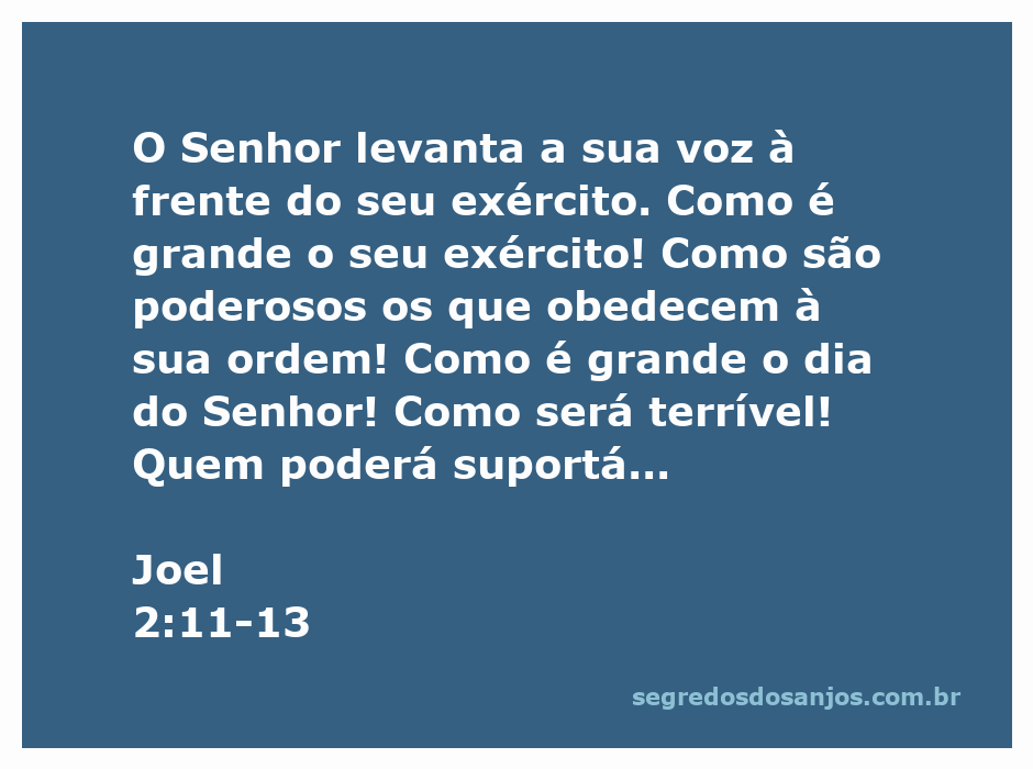 Imagem representando o chamado de Deus ao arrependimento conforme Joel 2:11-13, com um exército poderoso e corações rasgados.