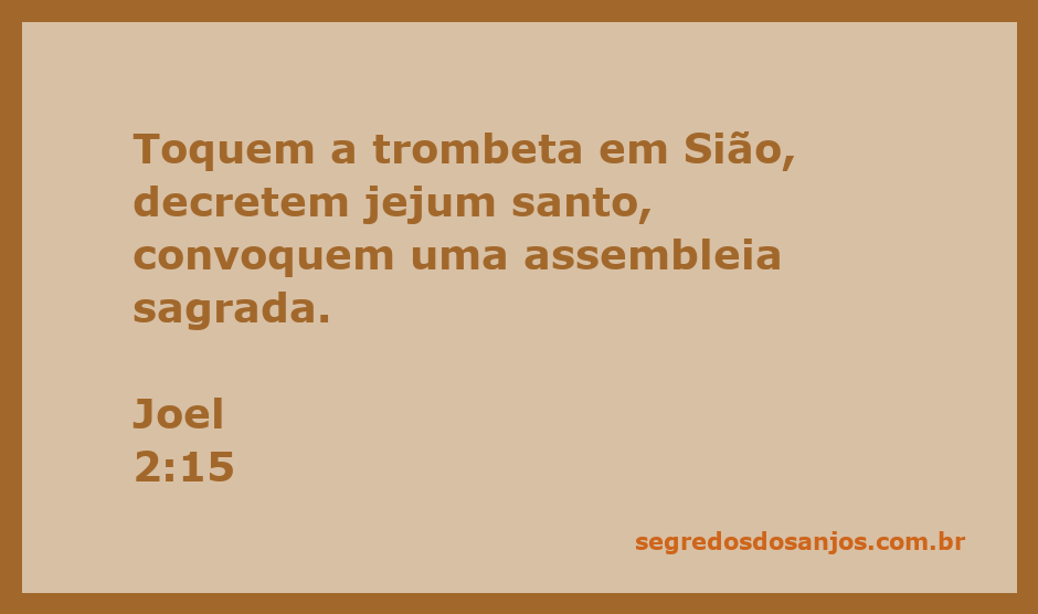 Imagem de uma trombeta sendo tocada em Sião durante uma assembleia sagrada, simbolizando um chamado ao jejum e à oração.