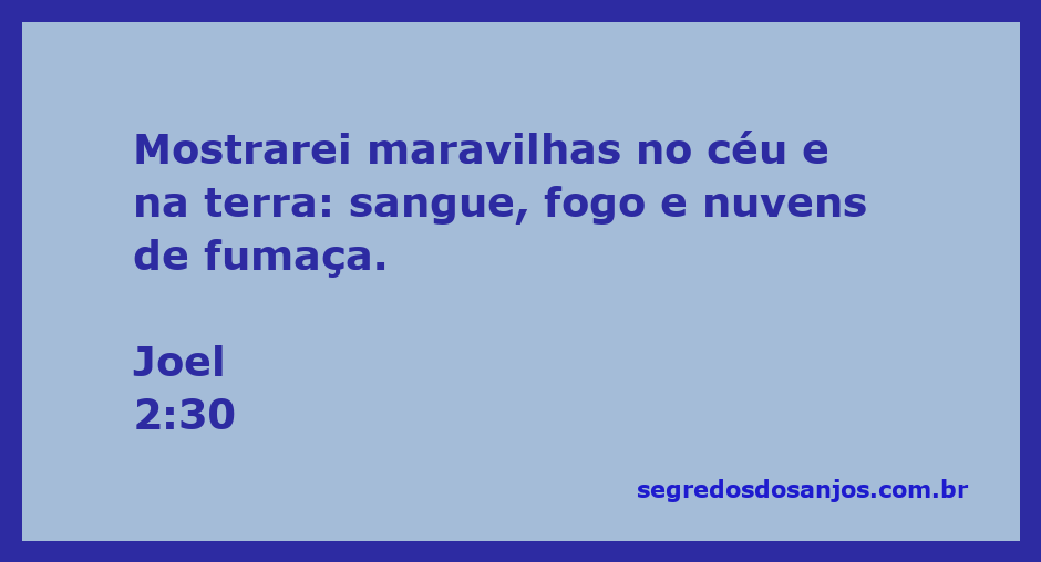 Imagem representativa de Joel 2:30, ilustrando maravilhas no céu e na terra com elementos como sangue, fogo e nuvens de fumaça.