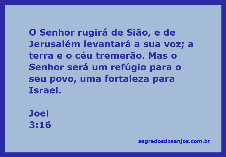 Imagem de uma paisagem simbolizando a força e proteção divina, refletindo a passagem de Joel 3:16.