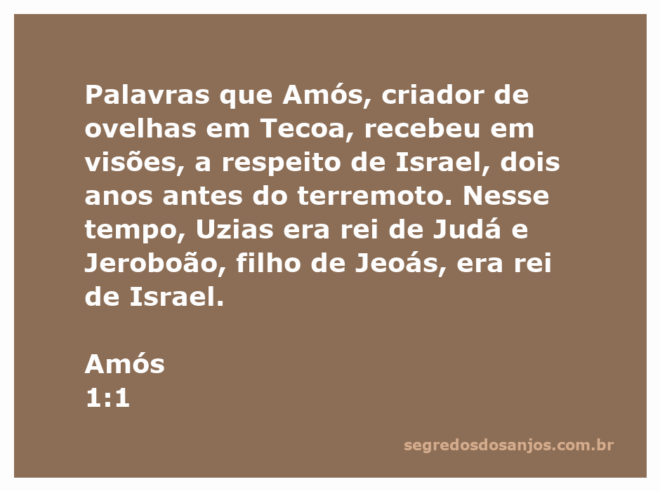 Ilustração da visão de Amós, o pastor de Tecoa, recebendo mensagens de Deus sobre Israel.