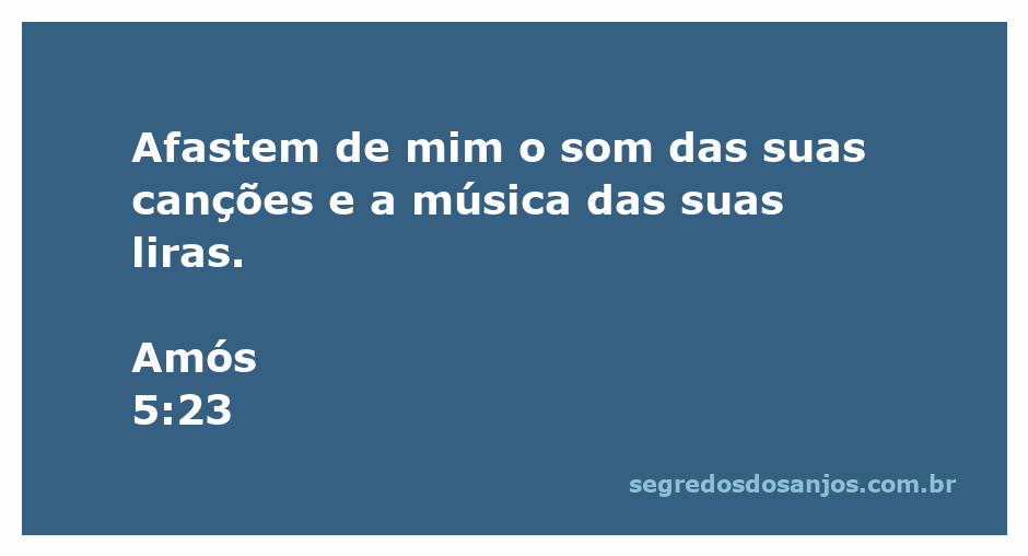 Imagem que representa a rejeição das canções e músicas, simbolizando a mensagem de Amós 5:23.