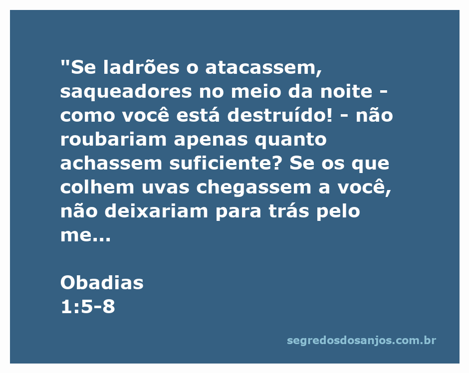 Ilustração representativa da passagem de Obadias 1:5-8, mostrando a devastação e a traição enfrentada por Esaú.