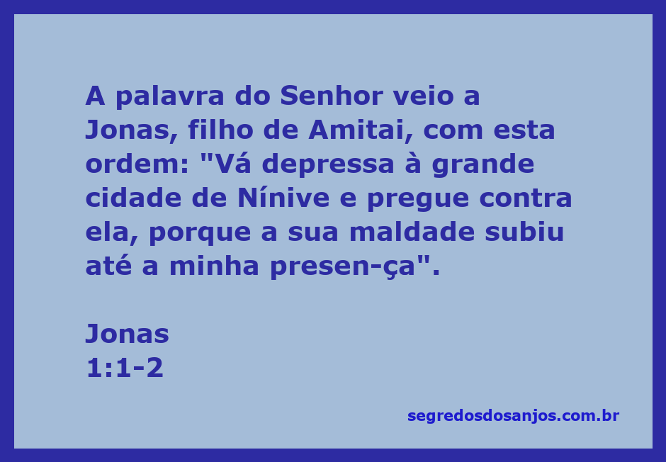 Imagem representativa da passagem de Jonas 1:1-2, destacando a ordem de Deus para Jonas ir a Nínive.