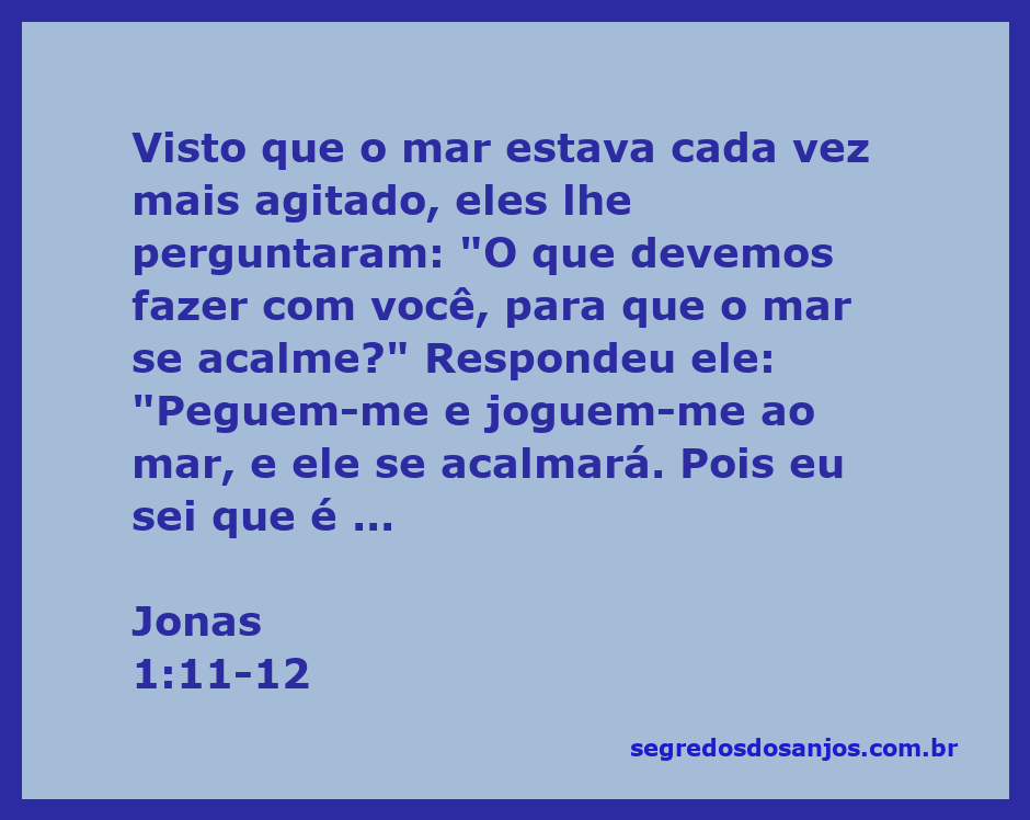 O profeta Jonas sendo lançado ao mar durante uma tempestade violenta, representando sua entrega ao destino.