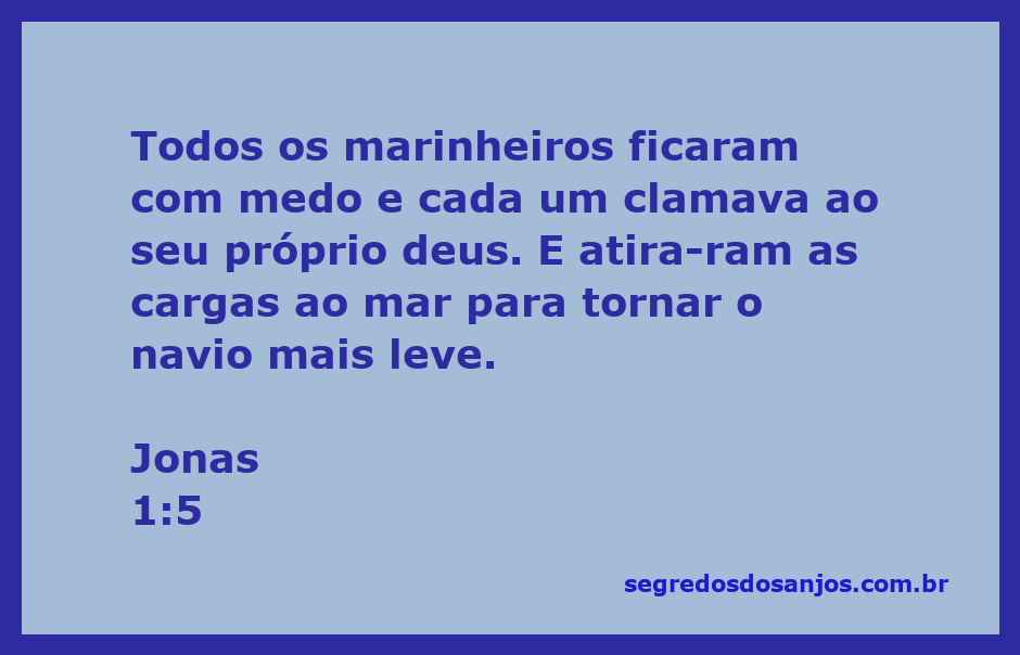 Marinheiros em um navio em meio a uma tempestade, clamando a seus deuses e lançando cargas ao mar.