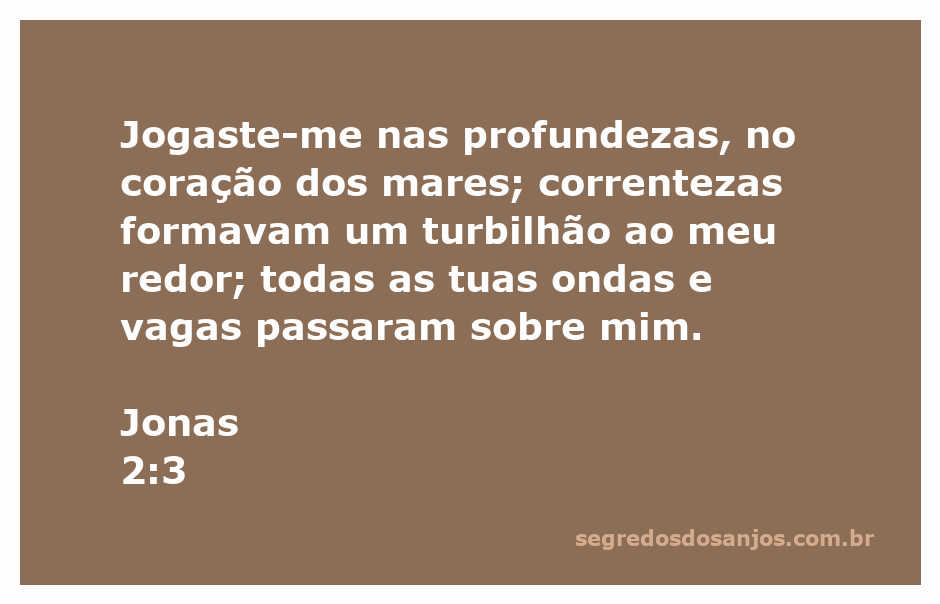 Imagem representativa da passagem de Jonas 2:3, mostrando um marinheiro em meio a fortes ondas e correntes marítimas.
