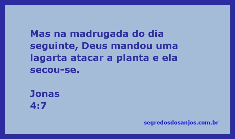 Ilustração de uma lagarta atacando uma planta, representando o versículo de Jonas 4:7.