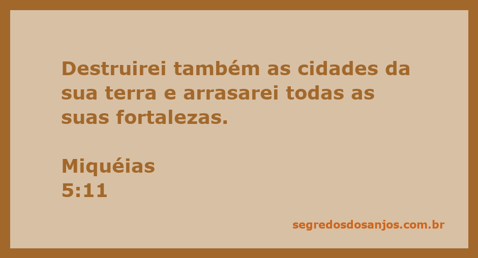 Imagem representativa da profecia de Miquéias sobre a destruição das cidades e fortalezas.