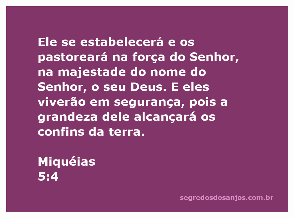 Imagem representativa de Miquéias 5:4, mostrando um pastor guiando suas ovelhas sob a proteção do Senhor.