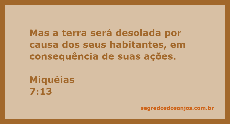 Imagem representativa da desolação da terra devido às ações humanas, inspirada em Miquéias 7:13.