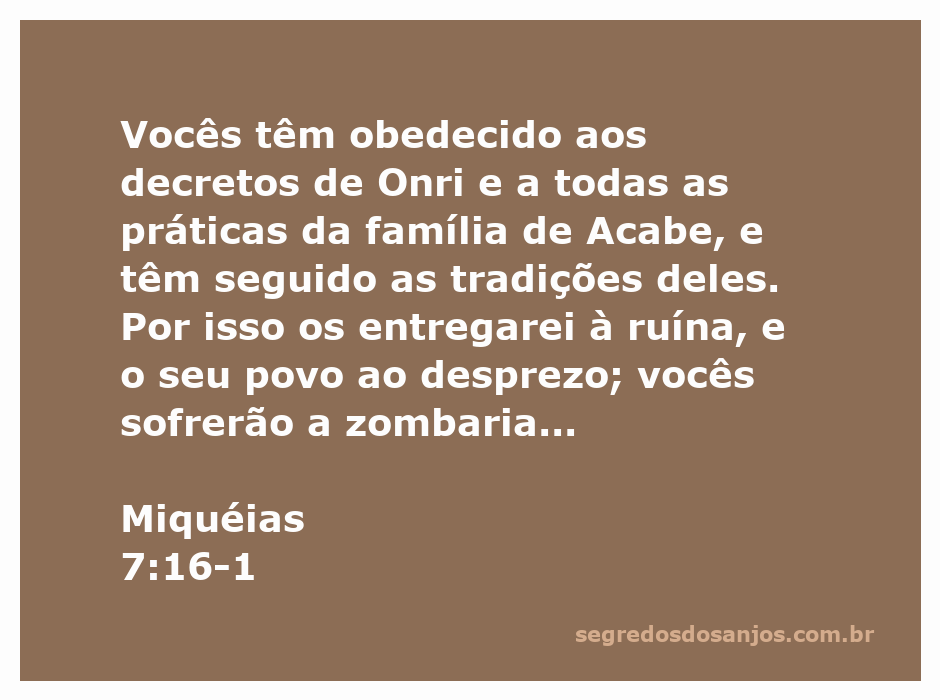 Ilustração representando a passagem de Miquéias 7:16-1, destacando a desolação e a falta de frutos como metáfora para a desobediência.
