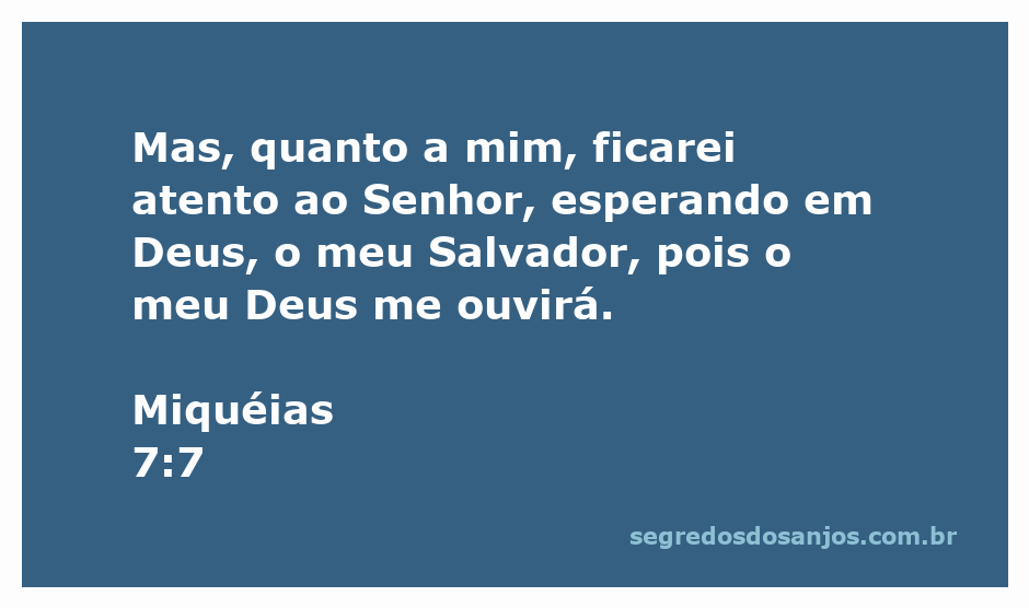 Homem orando com fé, esperando em Deus como seu Salvador, inspirado em Miquéias 7:7.