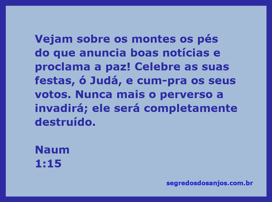 Imagem de um mensageiro anunciando boas notícias sobre montes, simbolizando a paz e a celebração em Judá.
