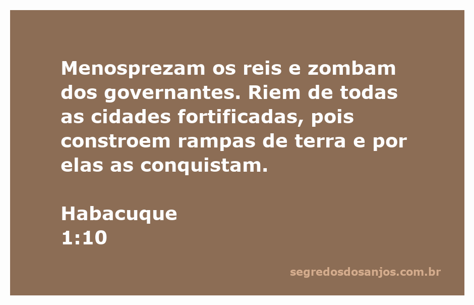 Imagem representativa da passagem de Habacuque 1:10, ilustrando a zombaria dos invasores sobre as cidades fortificadas.