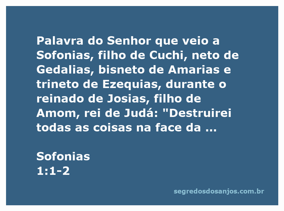 Ilustração representativa da passagem Sofonias 1:1-2, destacando a mensagem de destruição e juízo de Deus.