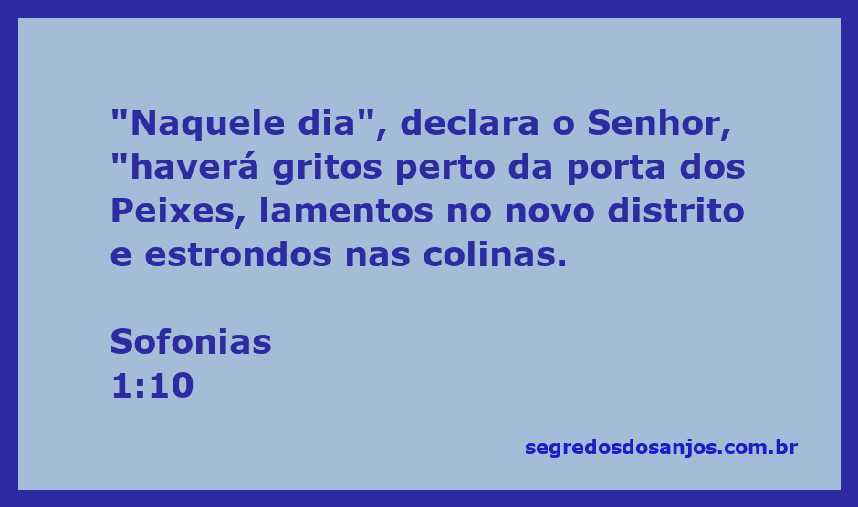 Ilustração de Sofonias 1:10 mostrando a cena de lamentos e gritos perto da porta dos Peixes.