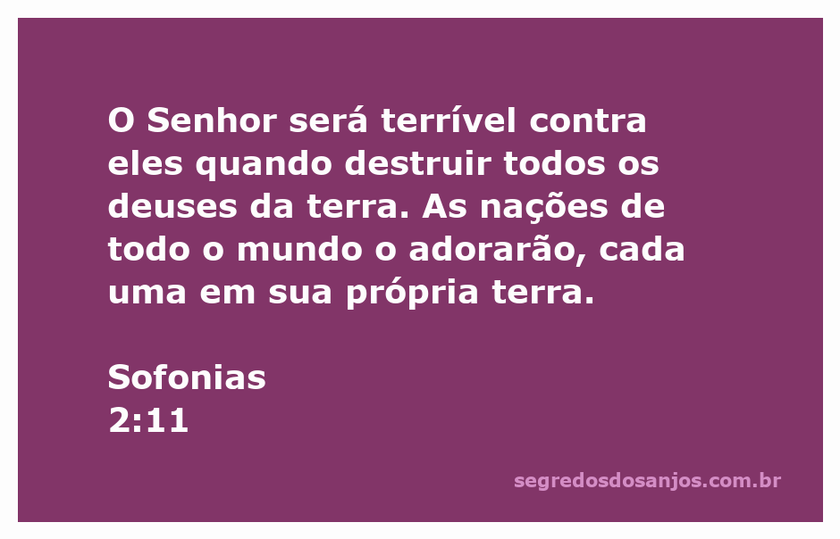 Uma representação artística do Senhor demonstrando poder sobre os deuses da terra, com nações ao redor adorando.