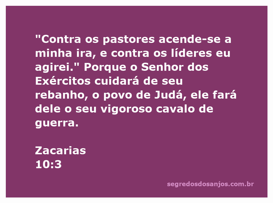 A imagem representa a ira do Senhor contra os pastores e líderes, simbolizando a proteção de Deus sobre o povo de Judá.