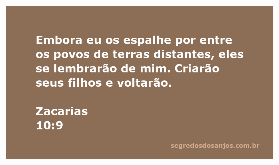 Imagem representativa da passagem de Zacarias 10:9, mostrando um povo disperso lembrando de suas raízes e retornando.