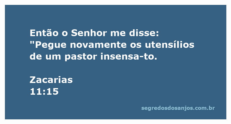 Imagem representativa da passagem Zacarias 11:15, ilustrando um pastor insensato e seus utensílios.