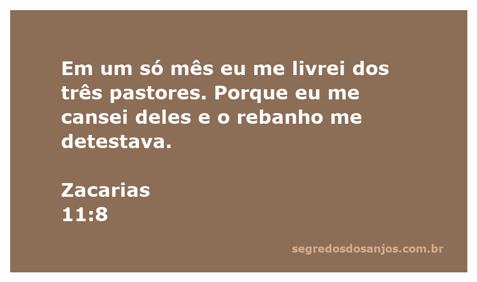 Ilustração representando Zacarias 11:8, onde um pastor se afasta de seu rebanho enquanto expressa cansaço com os líderes.