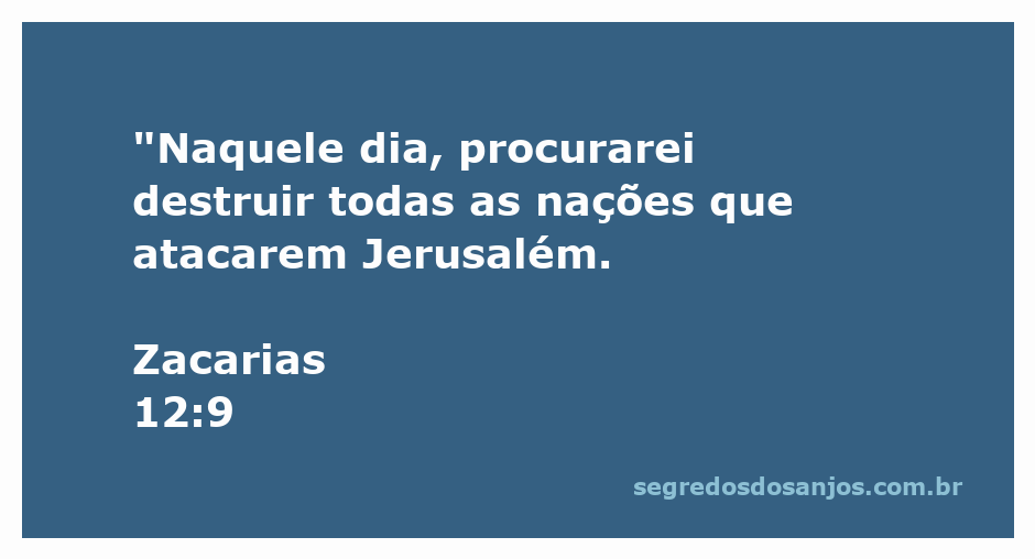 Imagem representando a proteção divina sobre Jerusalém e a destruição das nações inimigas conforme Zacarias 12:9.