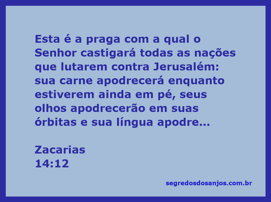 Imagem representativa da praga descrita em Zacarias 14:12, mostrando a devastação sobre as nações que lutam contra Jerusalém.