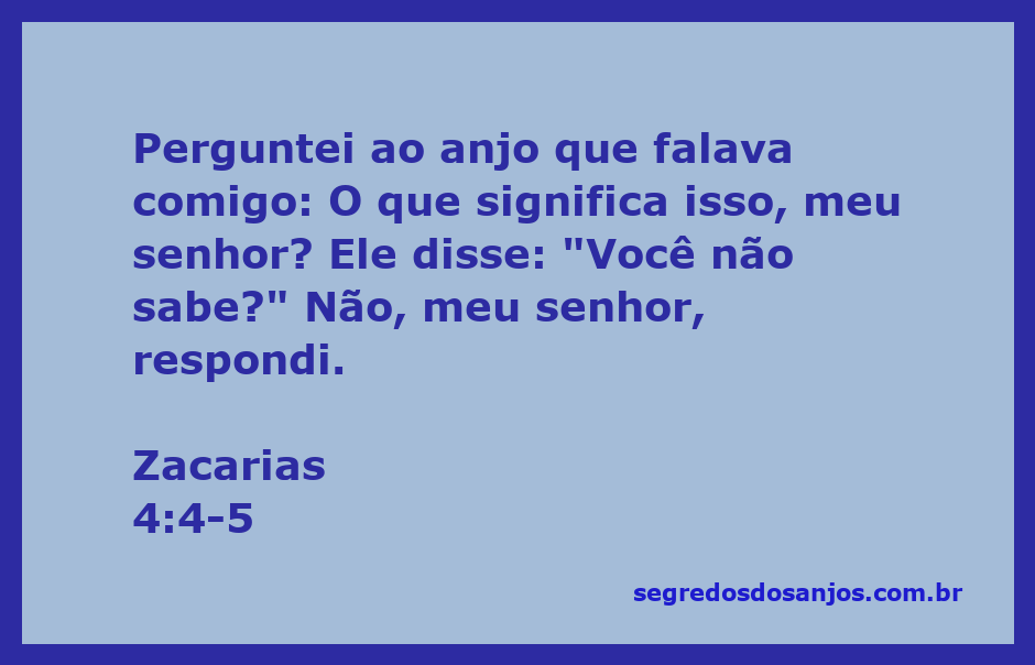 Anjo falando com Zacarias sobre a visão que ele teve.