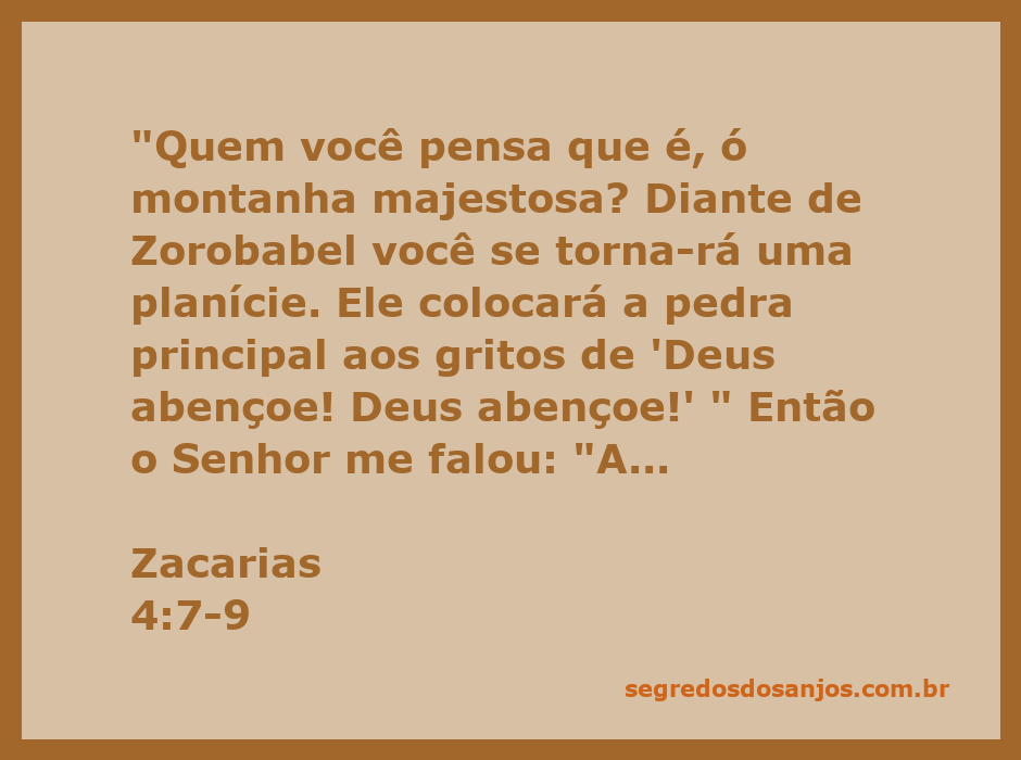 Representação artística do profeta Zacarias recebendo a mensagem sobre Zorobabel e a construção do templo.