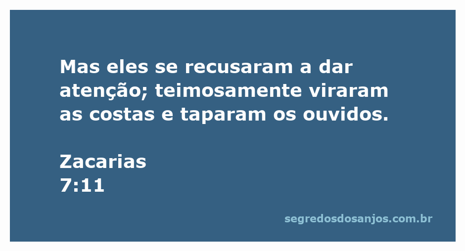 Ilustração de Zacarias 7:11 mostrando pessoas ignorando uma mensagem importante, simbolizando a teimosia e a resistência em ouvir.